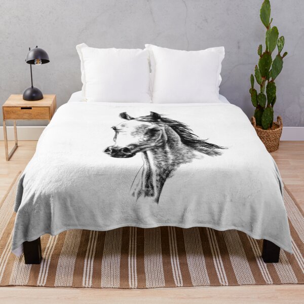 Artikelvorschau, Arabian Horse Portrait (heller Hintergrund) entworfen und verkauft von MMMSdesigns.