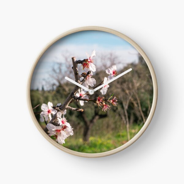 Mallorca almond blossom Clock