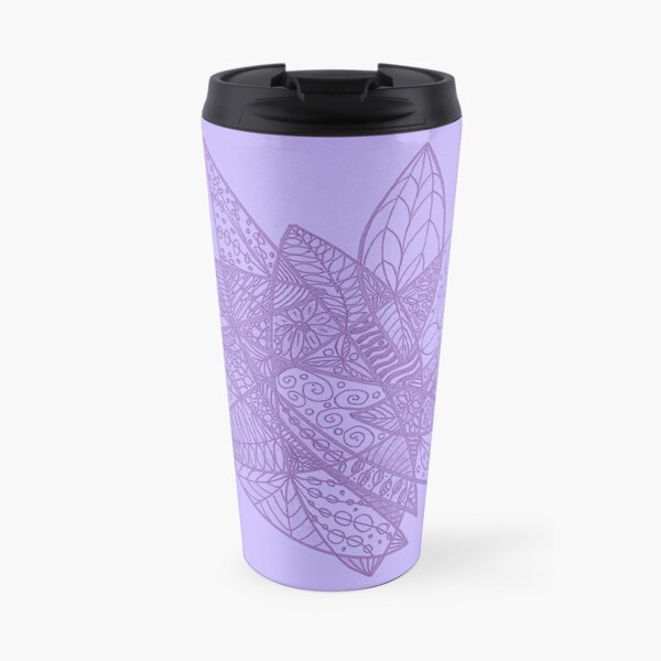 Lilac floral tangle Travel Mug