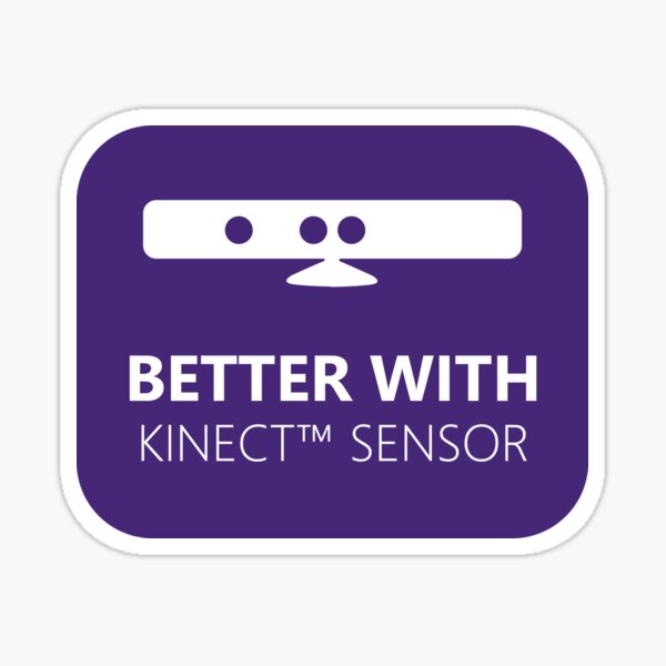 Better with Kinect Sticker