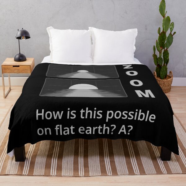 Item preview, ZOOM - How is this possible on flat earth? (B&W) designed and sold by tuzlay.