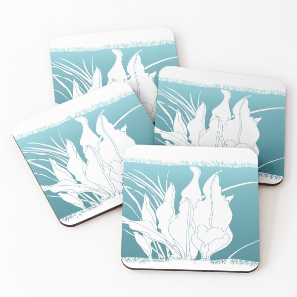 Item preview, Lilies in teal designed and sold by WatersEdgeGal.