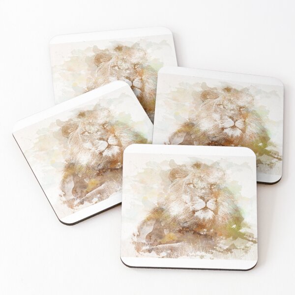 Item preview, Lion water paint designed and sold by hicyrielle.