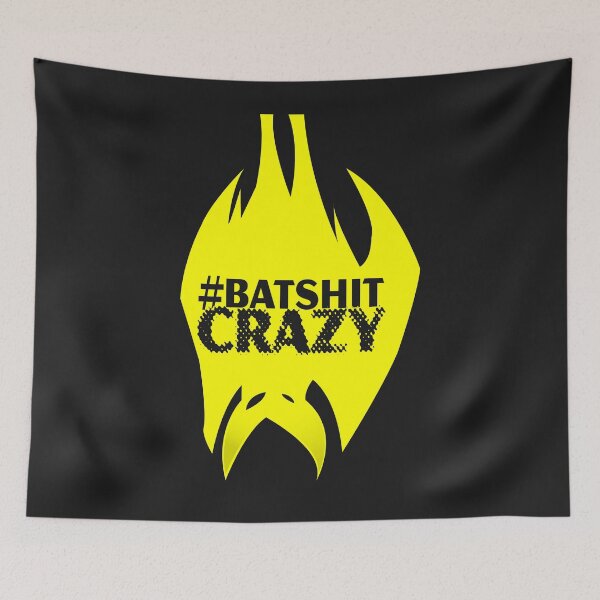 Item preview, #batshitcrazy yellow designed and sold by Raymond Gilford.