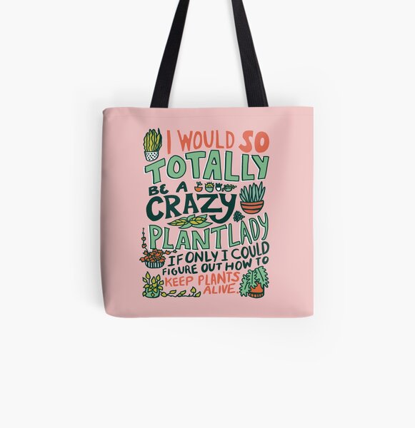 Plant Lady All Over Print Tote Bag