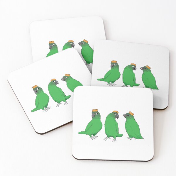 Item preview, Parrot with Bottle Cap Hat designed and sold by Alpinkall.