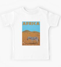 Landscape with Zebra Kids Tee