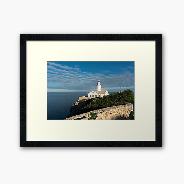 Mallorca lighthouse Framed Art Print