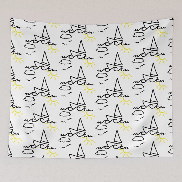 Item preview, Sailing, sailboat art designed and sold by claudiasartwork.