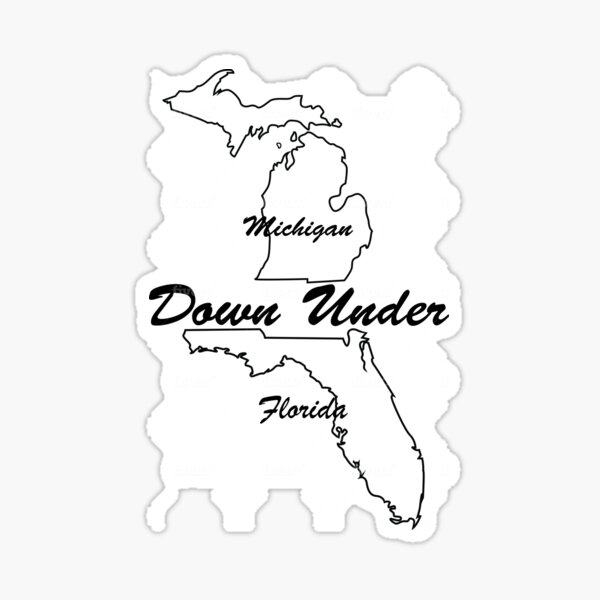 Item preview, Michigan Down Under Florida designed and sold by ParadisePirate.