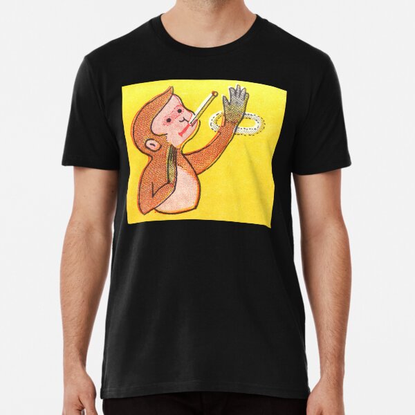 Vintage Smoking Monkey Premium T-Shirt