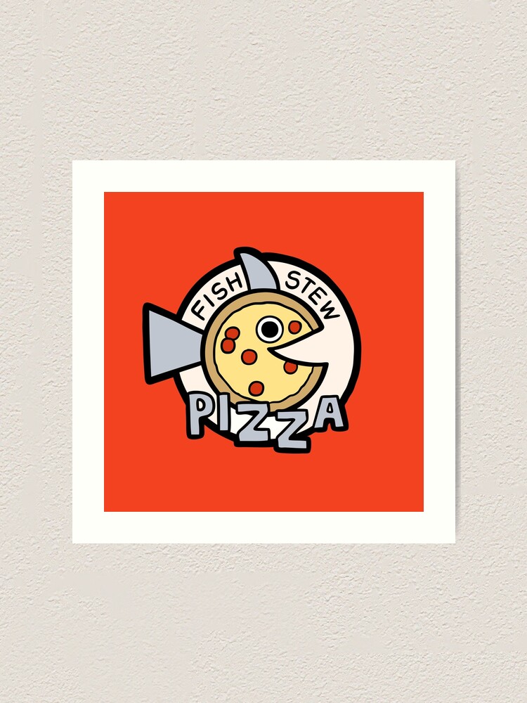 "Fish Stew Pizza Logo from Steven Universe" Art Print by evannave