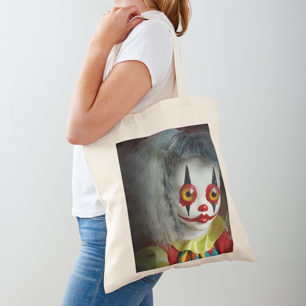 Jack In The Box Clown Horror Doll ~ Lady Scream Tote Bag