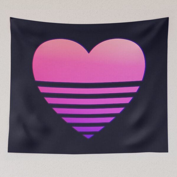Item preview, Retro Outrun Heart designed and sold by GroovyRaffRaff.