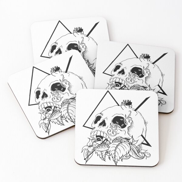 Item preview, Beautiful Death - Skull in the Weeds designed and sold by MorgannaCraft.