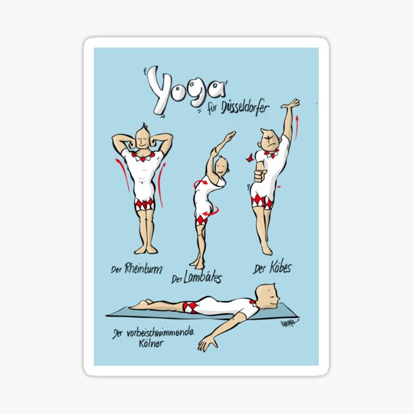 Yoga for Düsseldorfers Sticker