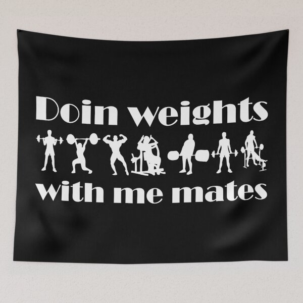 Item preview, Doing weights with me mates gym designed and sold by Leeloks.