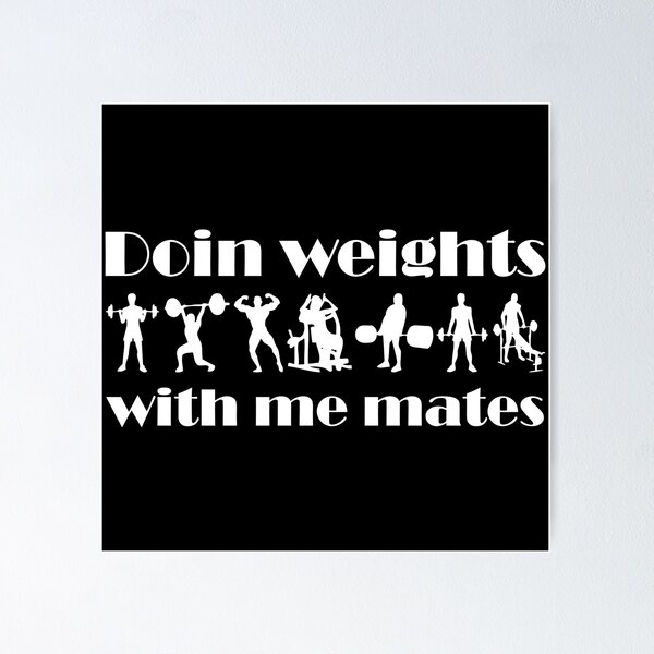 Item preview, Doing weights with me mates gym designed and sold by Leeloks.