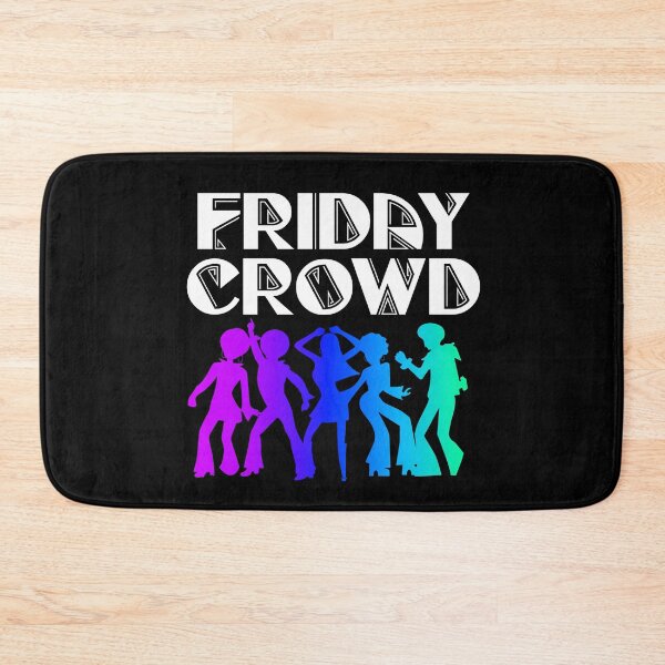 Item preview, Friday crowd colorful dancing people designed and sold by NerdySherds.