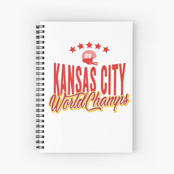 KC Face mask Kansas City facemask KC Kansas City Football Red Vintage Gear Unique Kansas City Champs Design 2020 Spiral Notebook