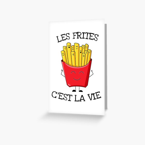 Carte De Vœux Frites Joyeux Anniversaire Par Heysayg Redbubble