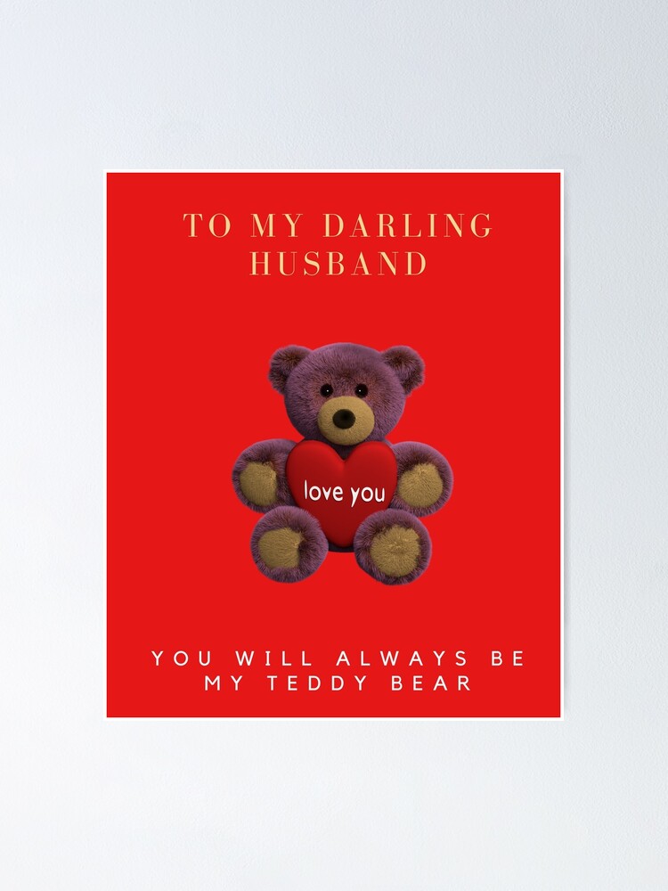 teddy bear for husband