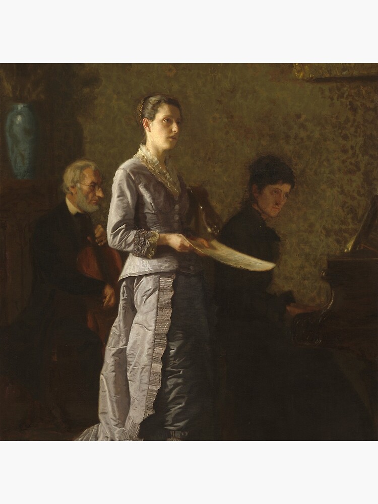 Singing a Pathetic Song Oil Painting by Thomas Eakins by podartist