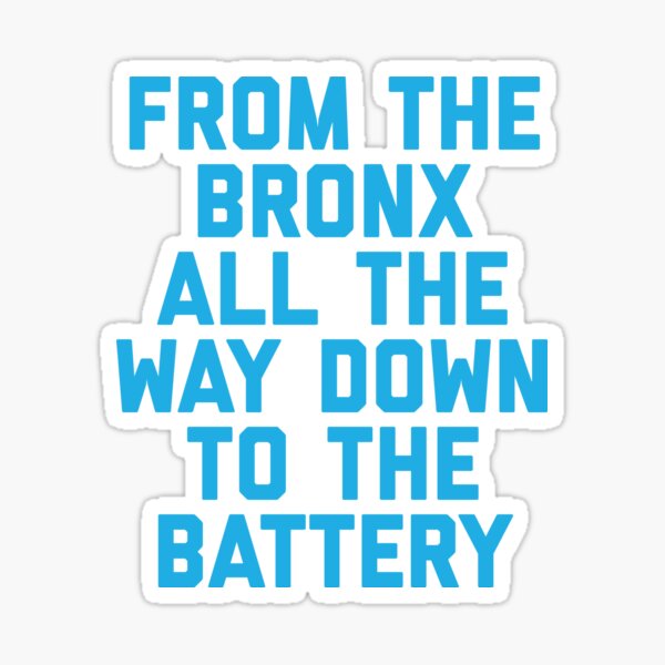 Artikel-Vorschau von Von der Bronx zur Batterie! #NYCFC Repräsentieren! - Aufkleber, designt und verkauft von SportyShirts.