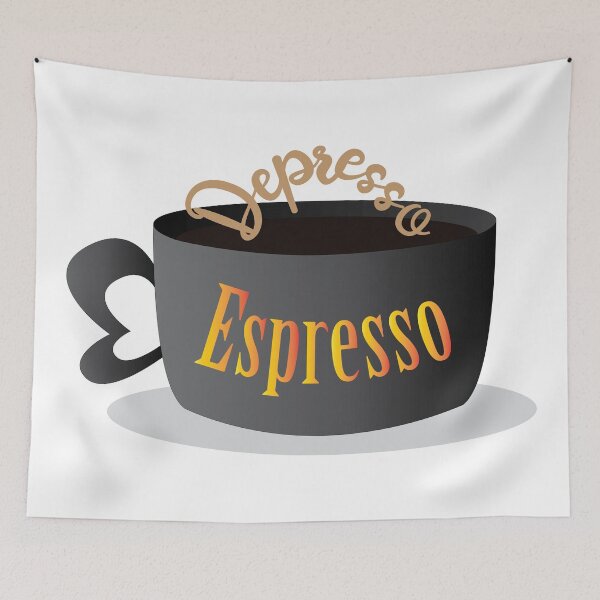 Item preview, Depression espressio coffee mug designed and sold by HerraAnonyymi.