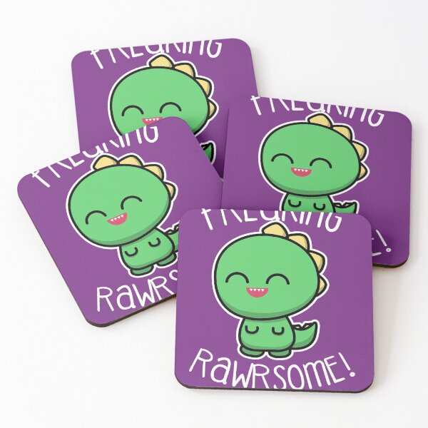 Item preview, Freaking Rawrsome T Rex Cute Dinosaur Cool Quote designed and sold by SteamerTees.