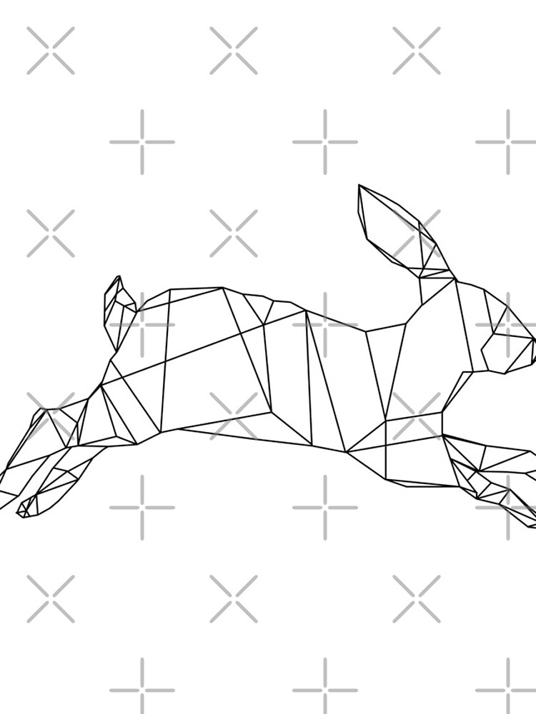 Thumbnail 4 of 4, iPhone Case, Geometric Rabbit designed and sold by Joback.