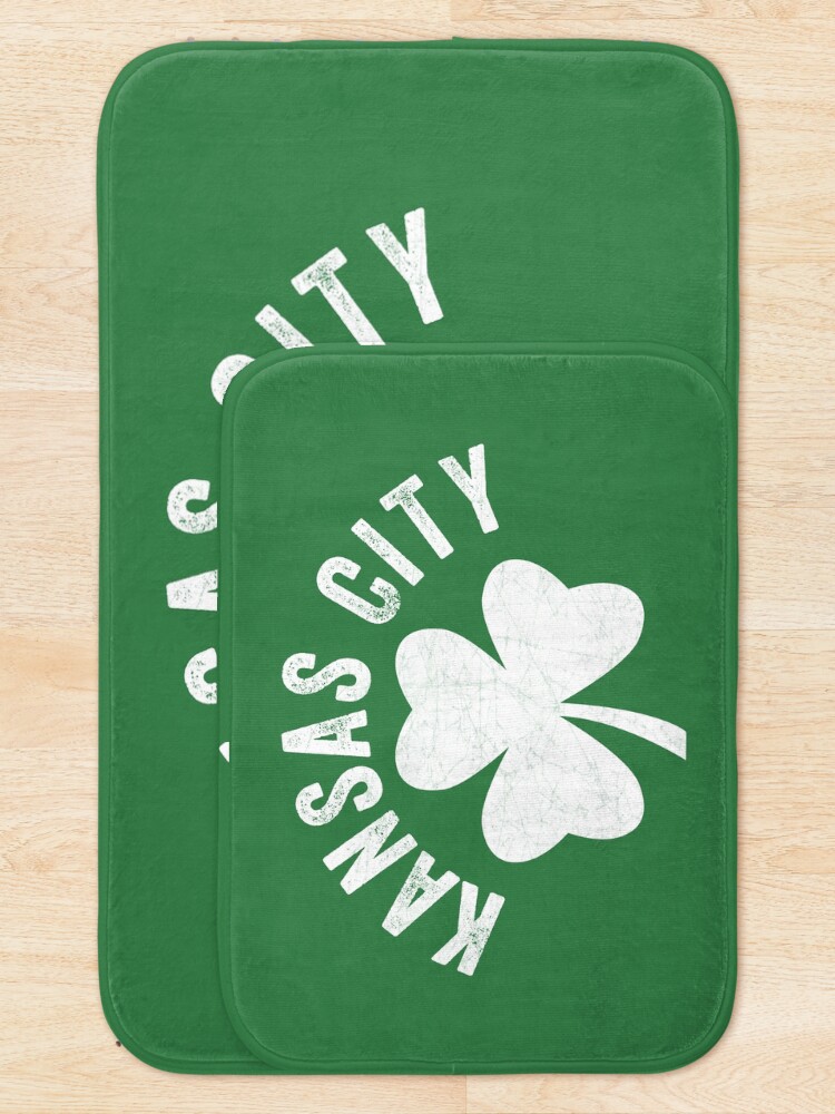 Alternate view of KC Face mask Kansas City facemask Kansas City Irish KC Ireland Kc Local Irish Community Bath Mat