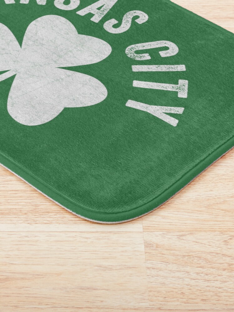 Alternate view of KC Face mask Kansas City facemask Kansas City Irish KC Ireland Kc Local Irish Community Bath Mat