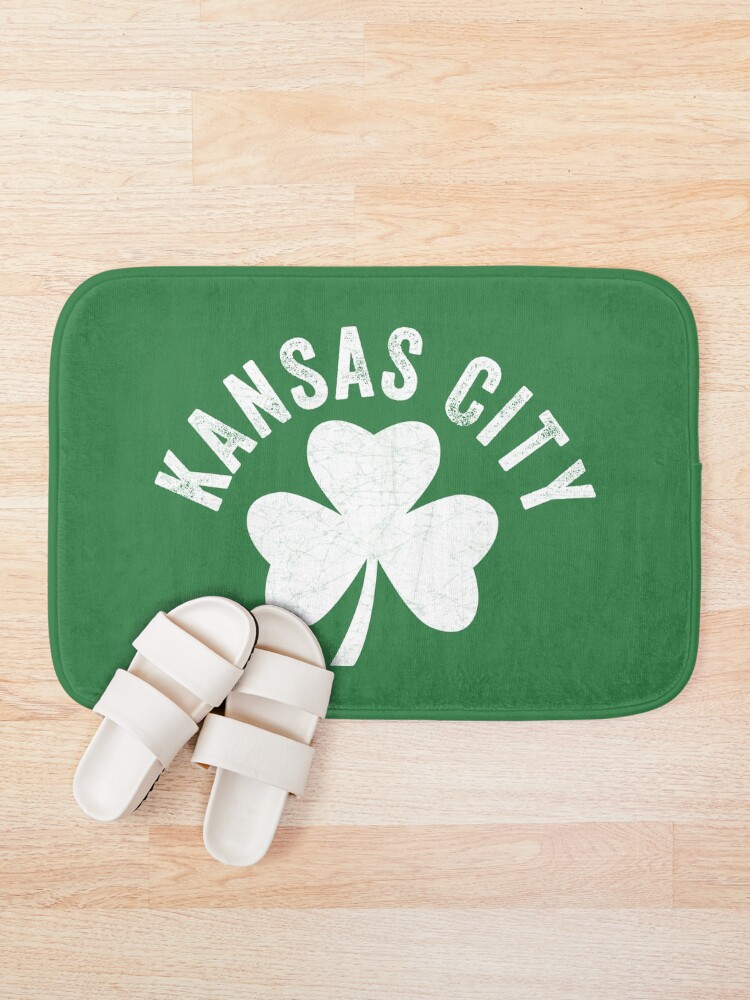 Alternate view of KC Face mask Kansas City facemask Kansas City Irish KC Ireland Kc Local Irish Community Bath Mat