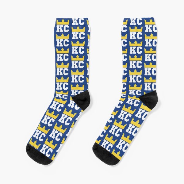 Kansas City Royal Blue KC Crown Town KC Baseball Fan Gear Kansas Citian KC Face mask Kansas City facemask Socks