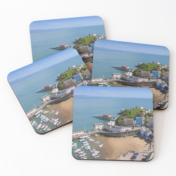 Item preview, Tenby harbour, Pembrokeshire, Wales from the air designed and sold by PembsPhotos.