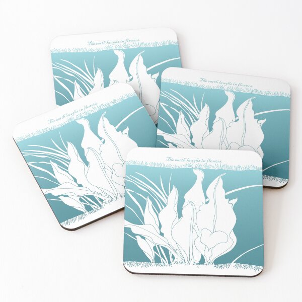 Item preview, Lilies in teal with quote designed and sold by WatersEdgeGal.