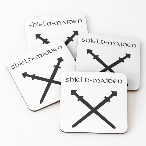 Item preview, Shield-Maiden Swords (Black Writing) designed and sold by DafyddEm.