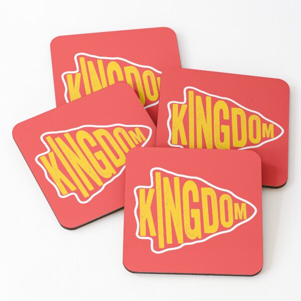 KC Face mask Kansas City facemask KC Red Kingdom Kansas City 2020 Sports & Football Fan Classics Coasters (Set of 4)