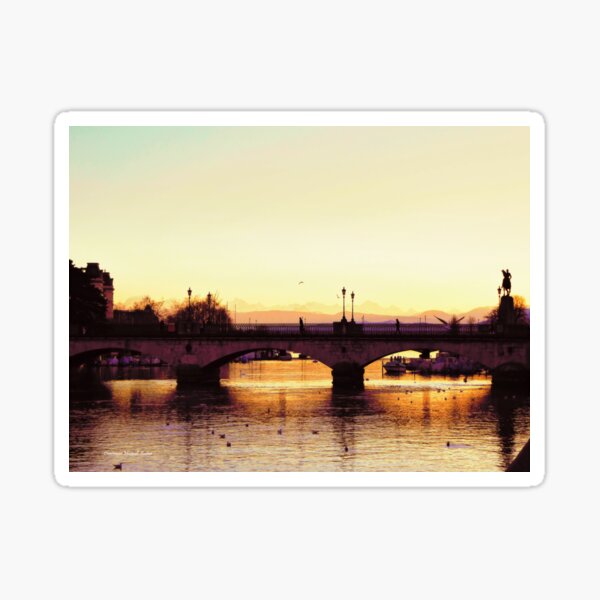 Limmat Sunset Sticker