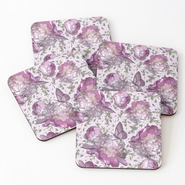 Item preview, Pink Peonies and Butterflies designed and sold by Diane Warren.