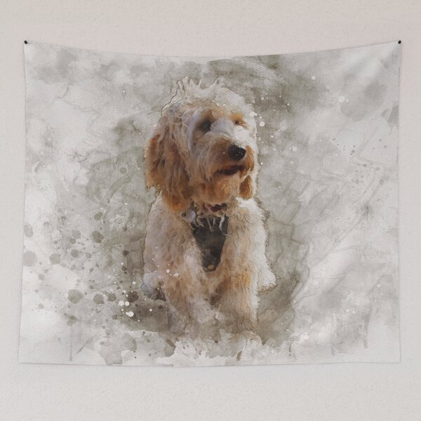 Item preview, Cute cockapoo watercolour effect designed and sold by Gerald Waters.