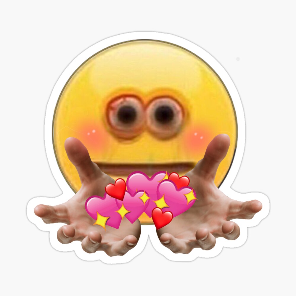 Love Fluff Meme Sticker - Cursed Emoji Meme Love,Love Emoji Meme - free  transparent emoji 