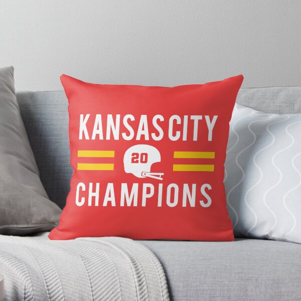KC Face mask Kansas City facemask Kansas City Red KC 2020 World Champions Champs Kc Sports Fan Classics Throw Pillow