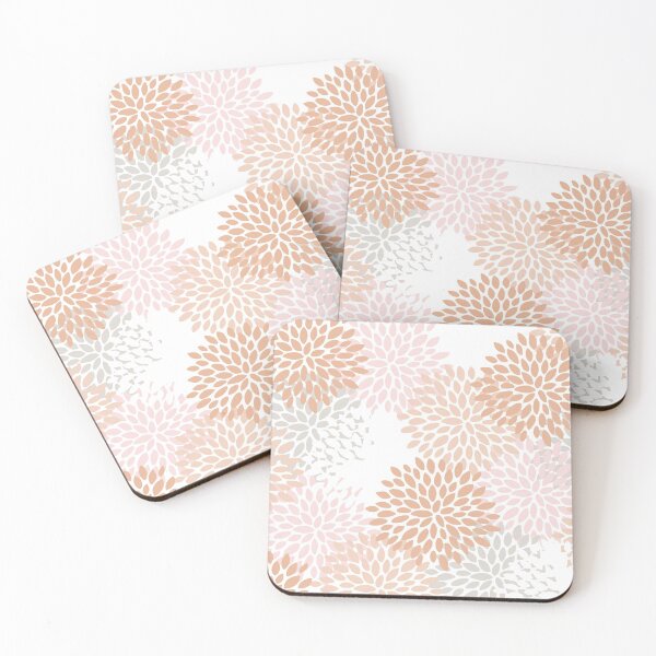 Item preview, Floral Pattern, Soft, Pink, Coral, Gray designed and sold by meggydesigns.