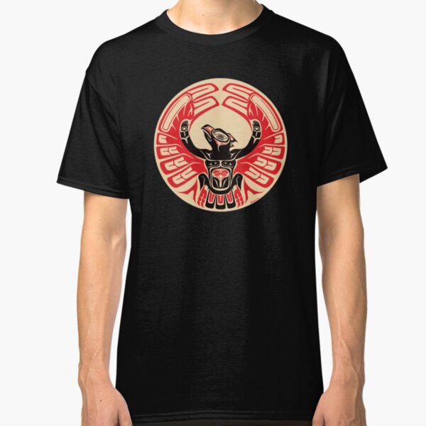 Firebird Phoenix Thunderbird with Raised Wings, Native American Style Classic T-Shirt