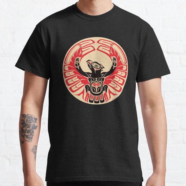 Firebird Phoenix Thunderbird with Raised Wings, Native American Style Classic T-Shirt