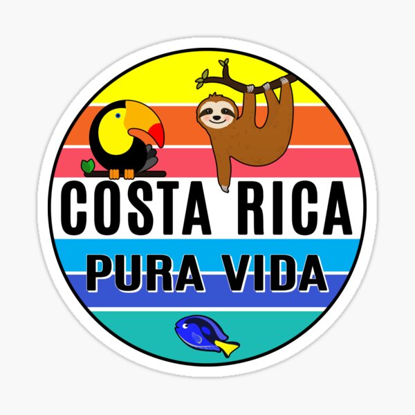 Item preview, Costa Rica Tropical Pura Vida Beach Toucan Fish  Sloth Travel Vacation designed and sold by Travel Time.