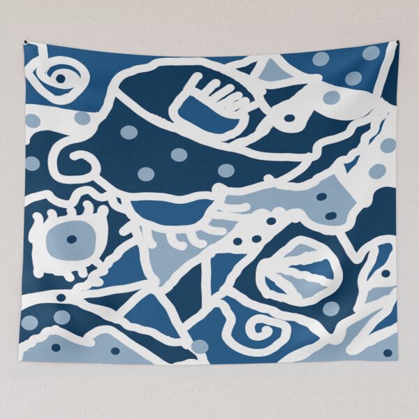 Aperçu de l'œuvre CUBISM CLASSIC BLUE 2020 créée et vendue par MELTBBROSE.