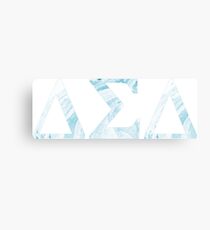 Delta Sigma Delta Blue Marble Canvas Print